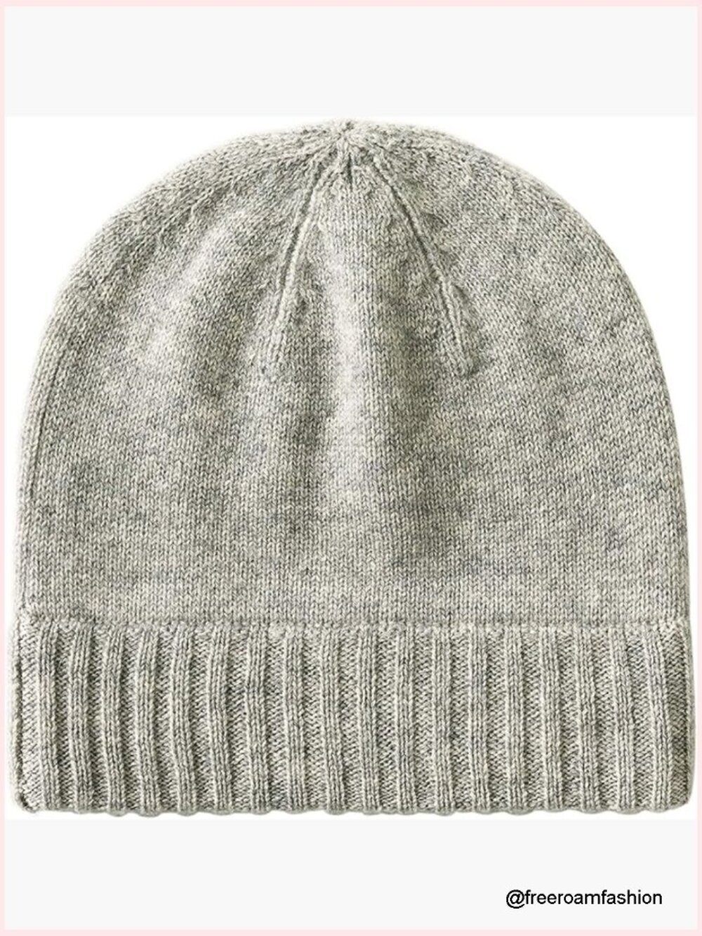 100% Pure Cashmere Winter Beanie Skullies Cap for Women, Soft Lightweight